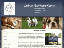 Tablet Screenshot of lisbonvetclinic.com